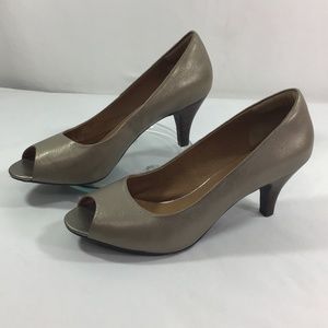 Clarks Artisan Peep Toe Pumps